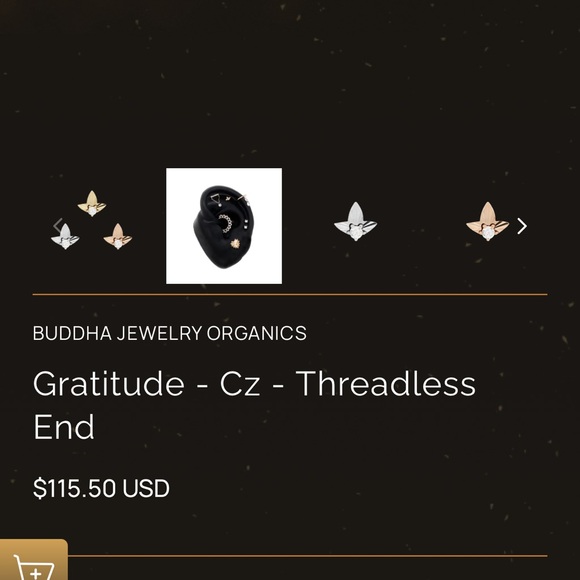 Buddha Jewelry 14k gold with diamond center 4mm gratitude gorgeous piece each - Picture 4 of 4